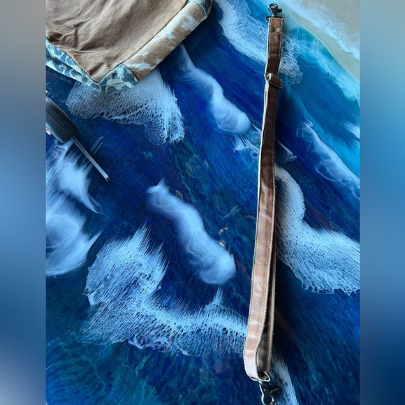 BUY or BUNDLE NEW! Patchwork Western, leather, suede, canvas,removable strapTOTE - Picture 6 of 16